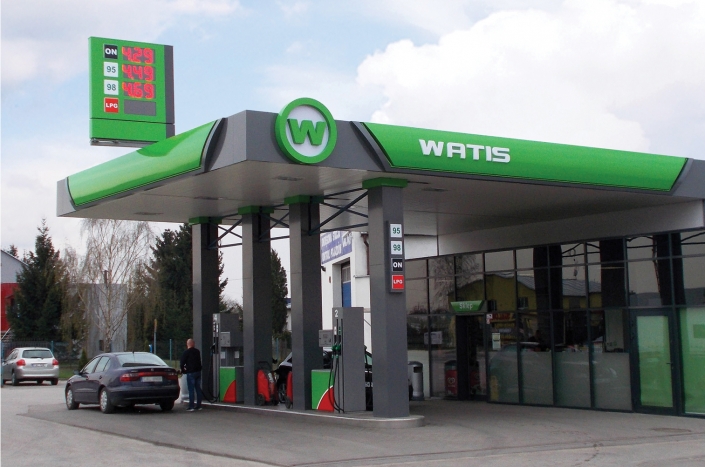 reklamy dla stacji paliw samantonio