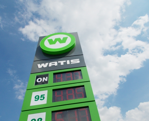 reklamy dla stacji paliw samantonio