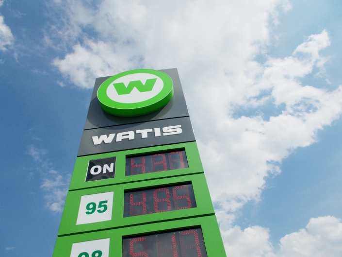 reklamy dla stacji paliw samantonio