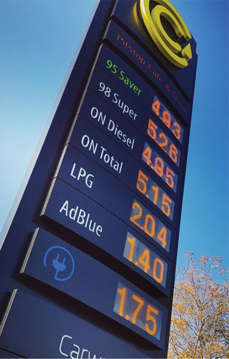 reklamy dla stacji paliw samantonio