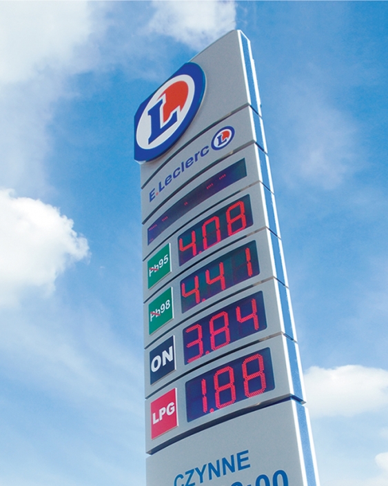 reklamy dla stacji paliw samantonio