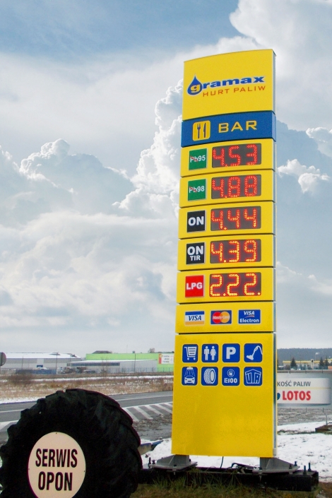 pylon cenowy dla stacji paliw cena