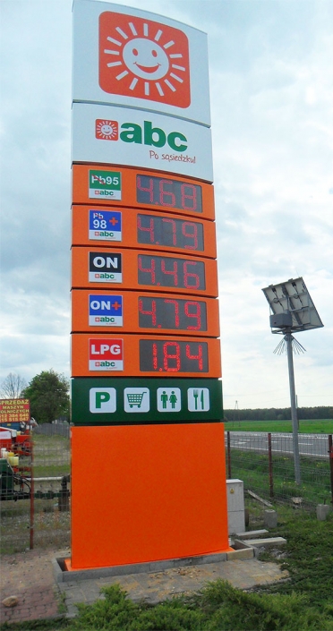 pylon cenowy dla stacji paliw cena