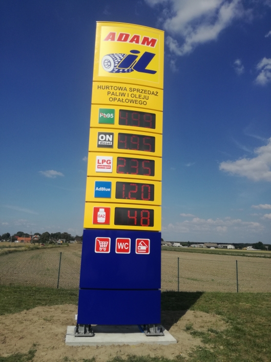 pylon cenowy dla stacji paliw cena