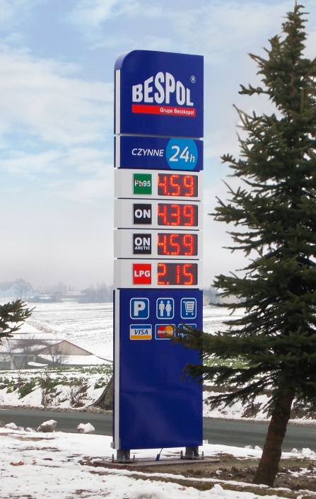 pylon cenowy dla stacji paliw cena